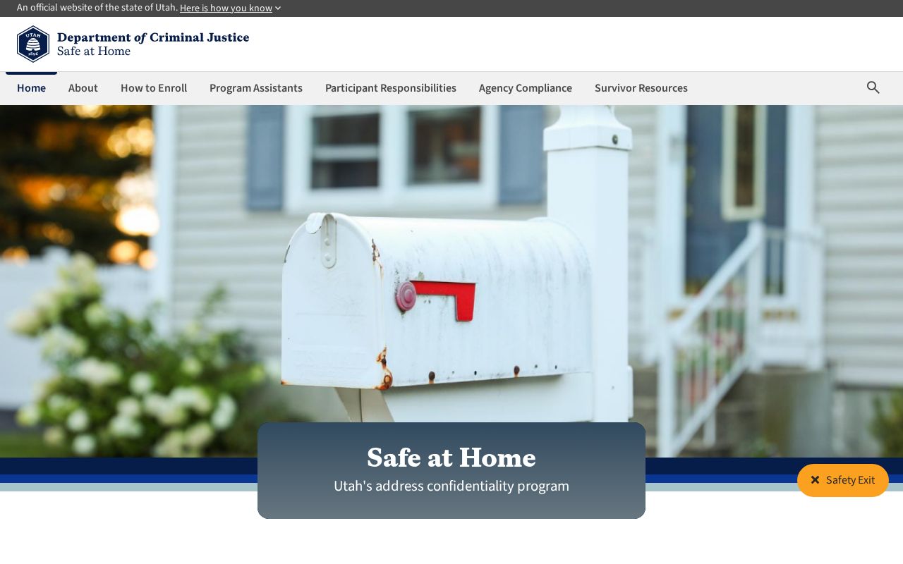 Payson neighbors Utah Safe at Home address confidentiality program information